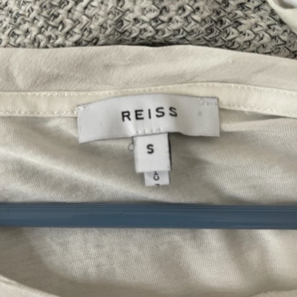 Reiss Silk front White top - Picture 3 of 5